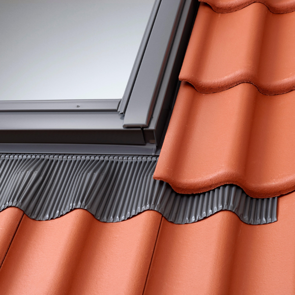 Raccord d'étanchéité Fenêtre de Toit Velux EDJ PK06 0700C2 Rouge Brun