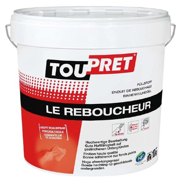 Enduit de Rebouchage Toupret Le Reboucheur Seau 10kg