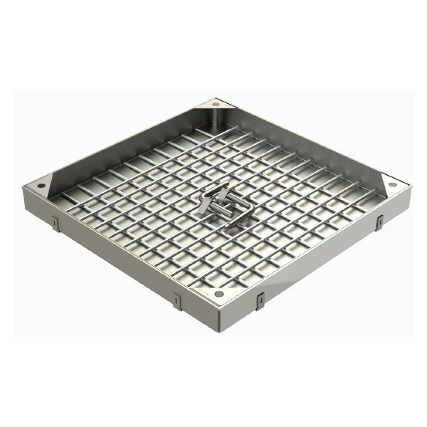 Regard à paver Inox B125 Limatec TL500, 640 x 640 mm, H67.5 mm