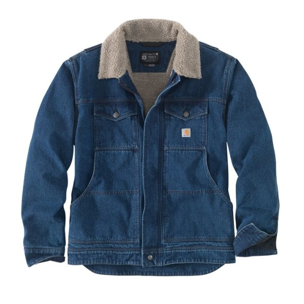 Veste-Carhartt-Relaxed-Denim-Sherpa-Lined-Jacket-105478-Beech-1