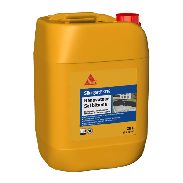 Rénovateur Sol Bitume Sikagard®-216, Bidon de 20L