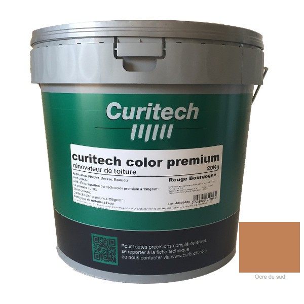 Rénovateur de toiture Curitech color premium Ocre, 20 kg