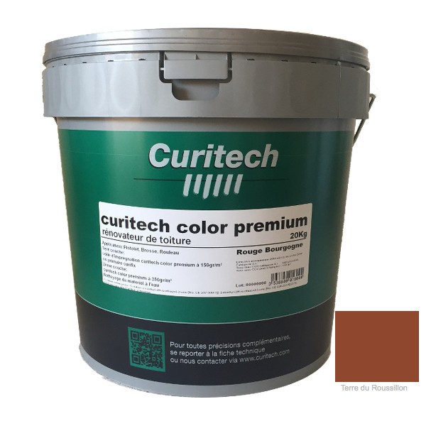 Rénovateur de toiture Curitech color premium Terre de Rousillon, 20 kg