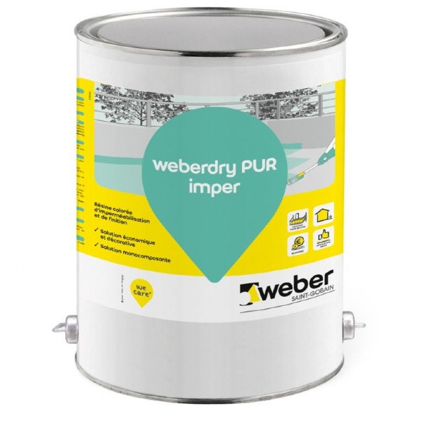 Résine Imperméabilisation Weberdry Pur Imper 5kg