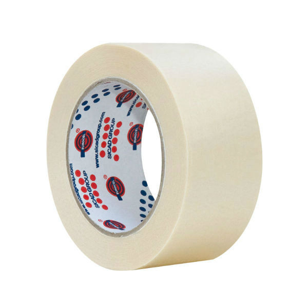 Ruban adhésif Viso - 33 m x 50 mm - Rouge-blanc - Lot de 6 rouleaux