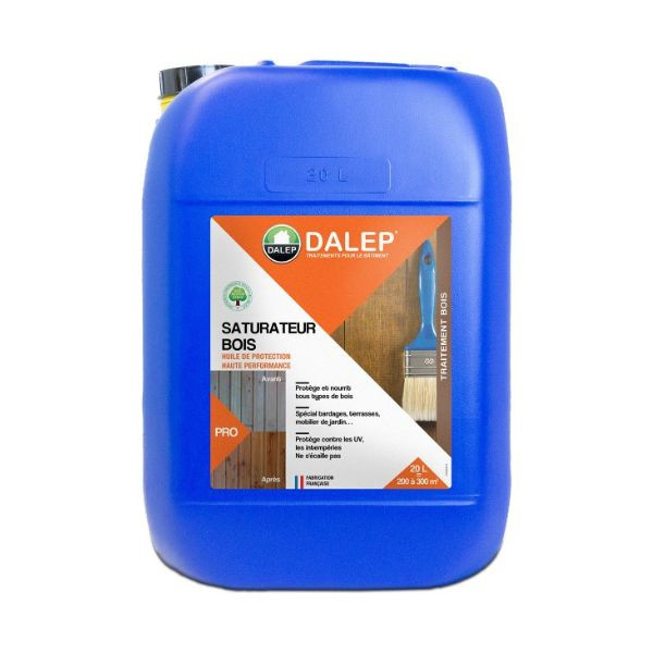 Saturateur Bois Huile de Protection Haute Performance Dalep Bidon 20L 