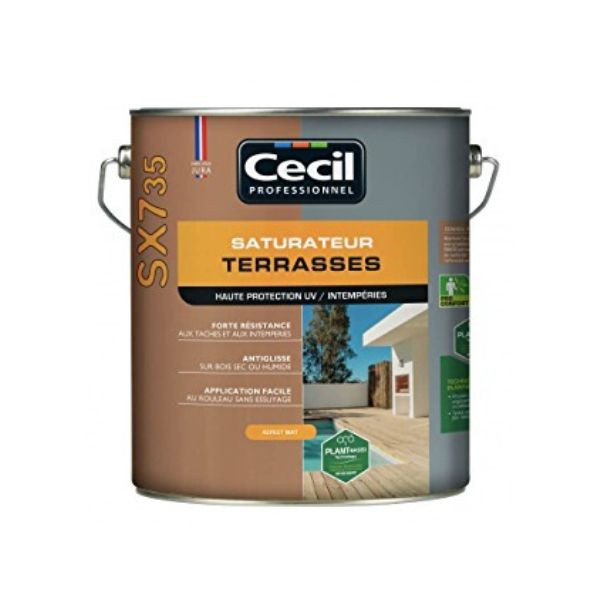 Saturateur Terrasses Haute Protection Cecil SX735 Naturel 5L