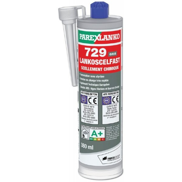 Scellement Chimique Lankoscelfast 729 ParexLanko L729400 380ml