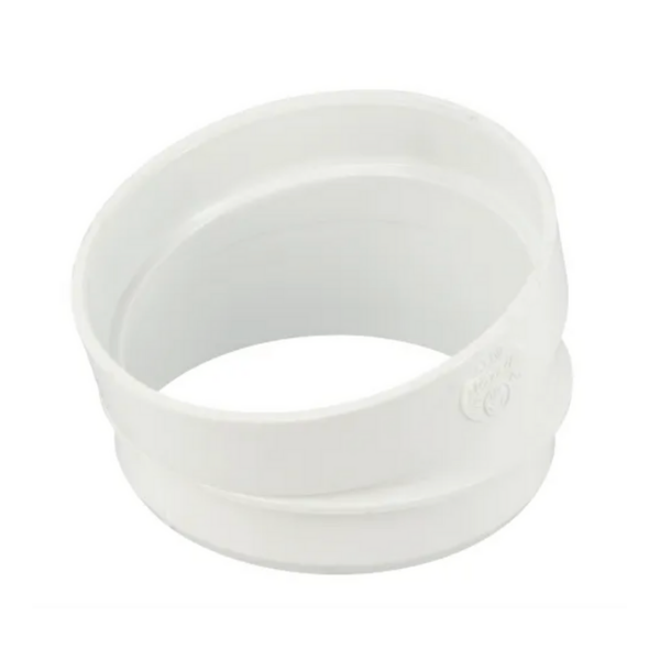 Secteur de Coude PVC à Coller NF 15° Nicoll ST1W Blanc, ⌀100mm