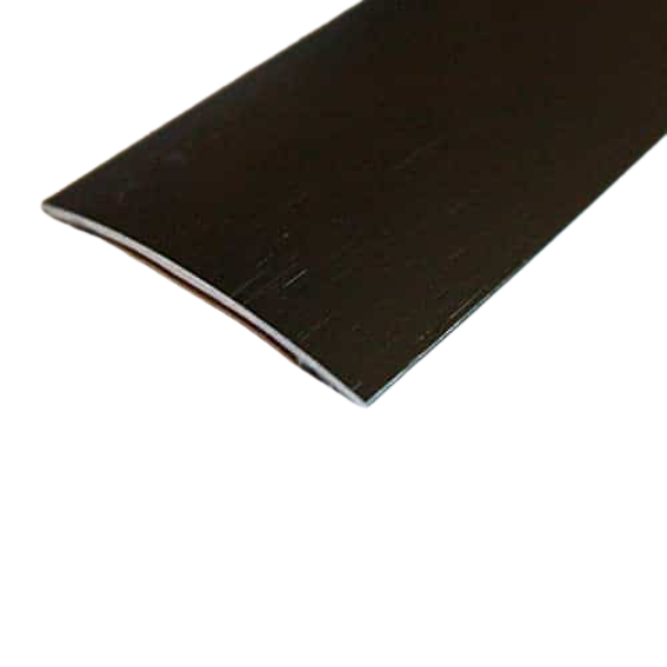 Seuil de Porte Alu Adhésif 42 mm x 2 m, Noir Brossé