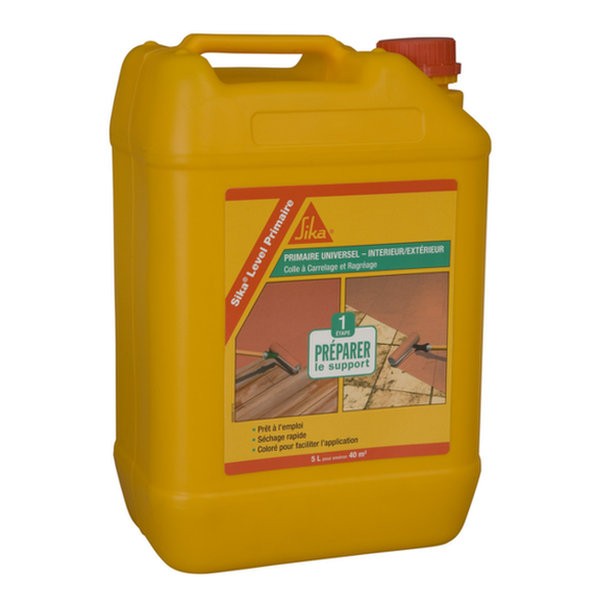 Primaire d'adhérence support chape anhydrite Sika Level, 5l