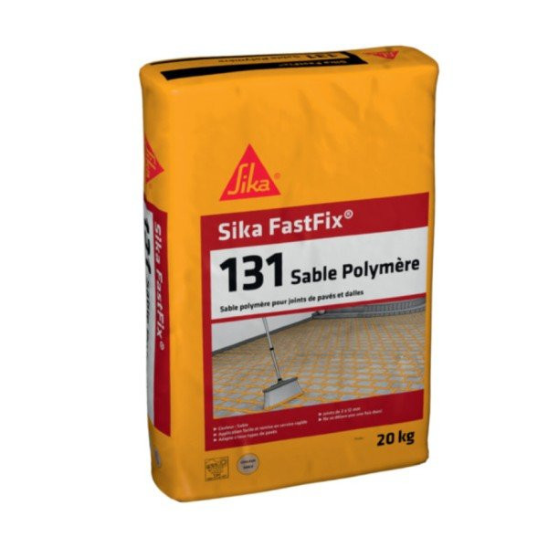 Sable polymère pour joints étroits Sika Fastfix 131TP, sac de 20kg