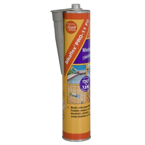 Sikaflex pro 11 FC, couleur gris béton, la cartouche de 300 ml