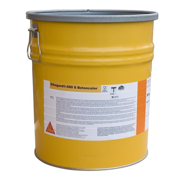 Revêtement de protection béton Sikagard 680 S BetonColor, seau de 30kg