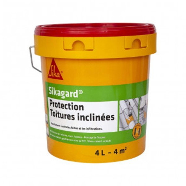 SIKAGARD protection toiture inclinée Gris seau de 4l