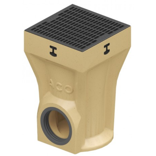 Siphon de Sol A15 ACO Europoint Grille PP Caillebotis 25x25, H 400mm