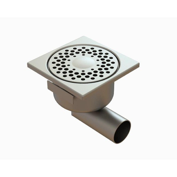 Siphon Inox Rond pour sol en résine sortie verticale Ø 40 - 1040CF