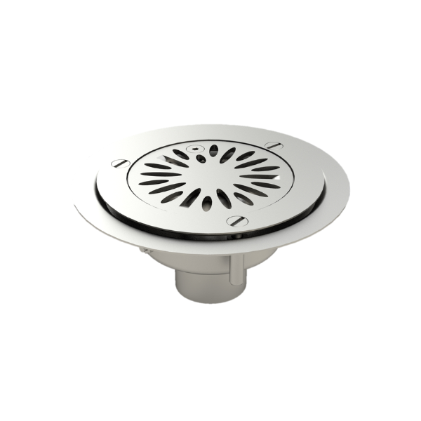 Siphon Inox Limatec ⌀145 mm à sortie verticale 40 mm Sol souple