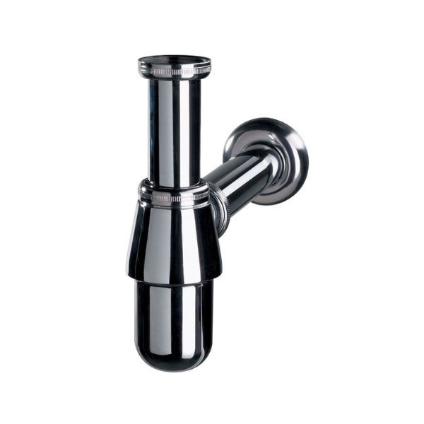 Siphon de Lavabo ⌀32mm Réglable Sortie Murale Wirquin en Laiton Chromé