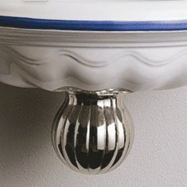 Siphon Sphere pour Lave-mains / Fontaine Herbeau Ø32mm Nickel Brillant