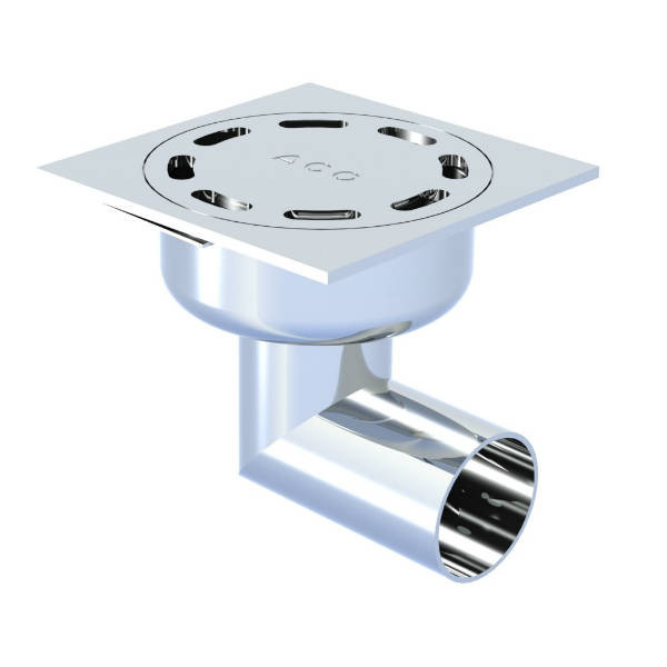 Siphon de Douche ACO Showerdrain Eko 100x100 Inox Sablé GE15MM