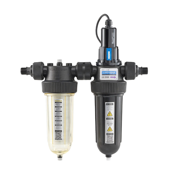 Stérilisateur d'eau par UV Cintropur DUO-UV 2100 ⌀3/4″ + 1″ 230V, 25W