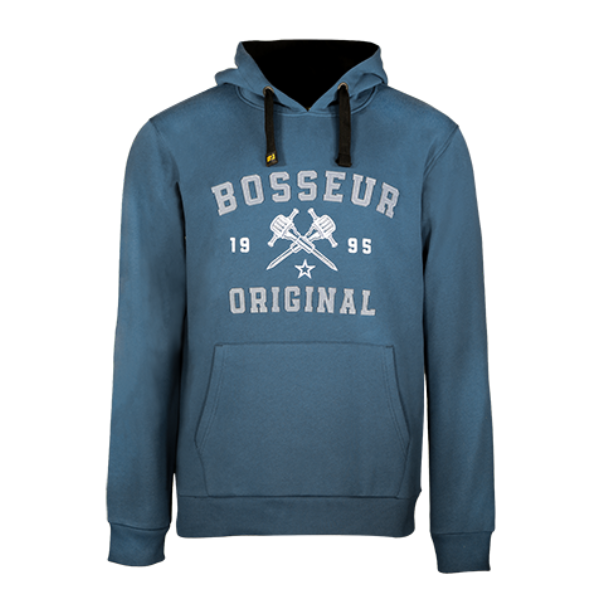 Sweat à Capuche Bosseur Fuego Bleu