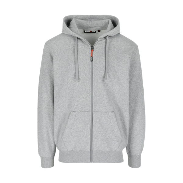 Sweat à Capuche Zippé Herock Tobin Gris Chiné Clair