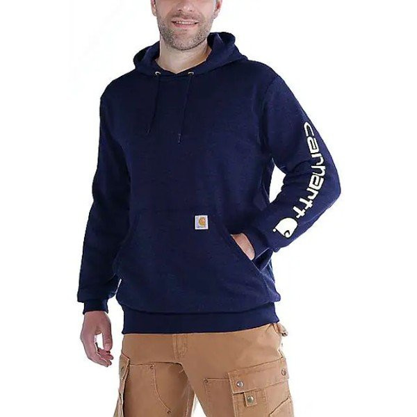 Sweat Capuche Carhartt Midw. Sleevelogo Hooded K288 Navy