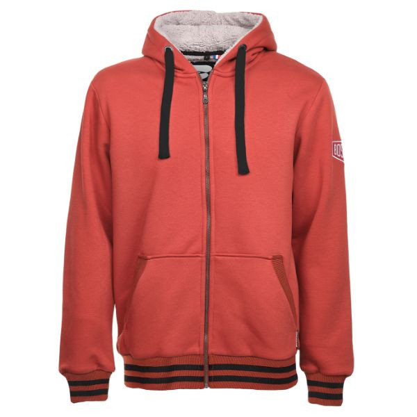 Sweat-shirt doublé Sherpa Bosseur Oural Rouge