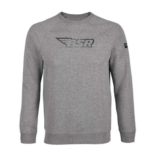 Sweat-Shirt Col Rond Bosseur Doma Gris Chiné