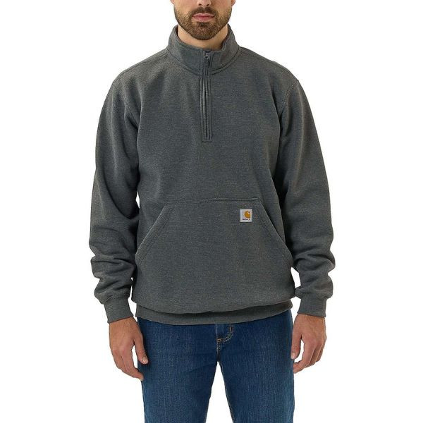 Sweat-shirt Col Zippé Carhartt Quarter-Zip 105294 Carbon Heather