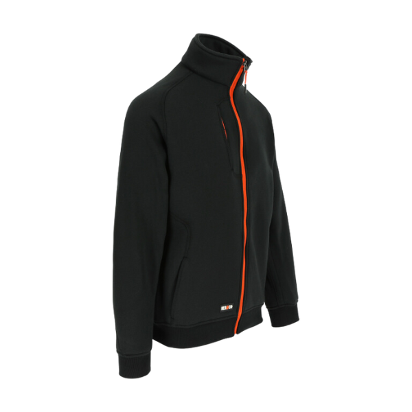Sweat Zippé Equiline Noir Délavé – Coupe Large – Taille Unique ?