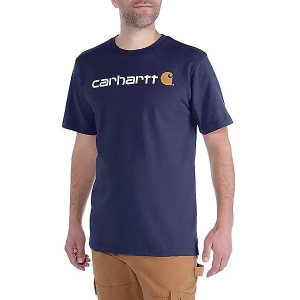 T Shirt Carhartt Core Logo S S 103361 Navy