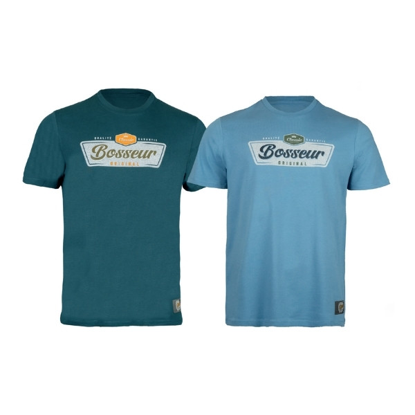 Tee-shirt Coton Bio Bosseur Coventry Ciel