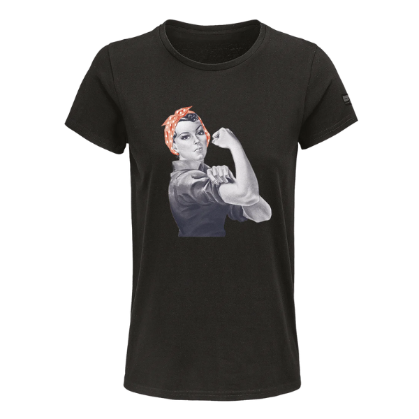 Tee-shirt Femme Bosseur Nakano Noir