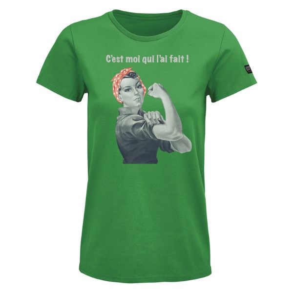 Tee-shirt-Femme-Bosseur-Nakano-Vert-face