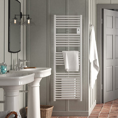Sèche-Serviettes Thermor Riva 3 avec soufflerie 1750 W, Blanc