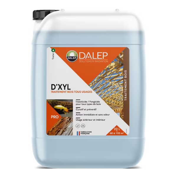 Traitement Bois Tous Usages Intérieur Extérieur Dalep D'Xyl Bidon 20L 