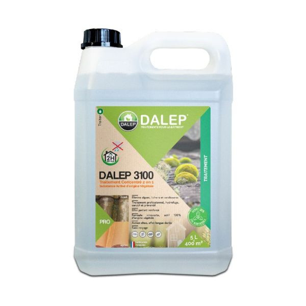 Traitement Concentré 2 en 1 Fongicide Hydrofuge Dalep 3100® Bidon 5L 