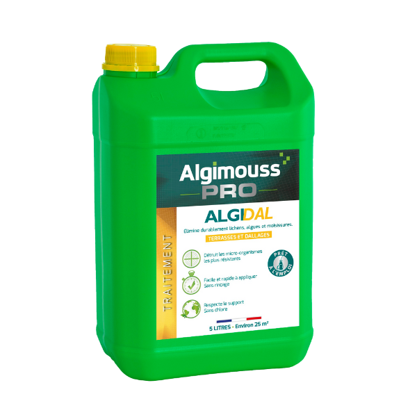 Traitement Curatif et Préventif pour Terrasses AlgiDal, 5 litres