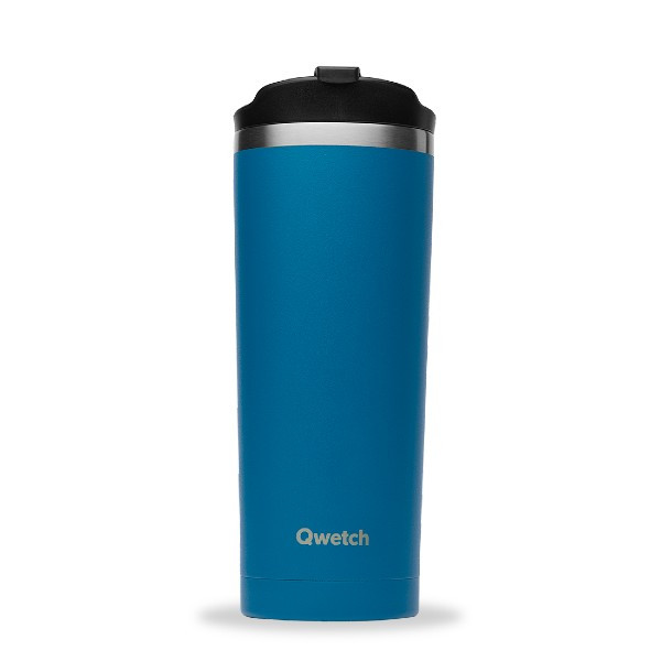 Travel Mug Isotherme Qwetch Matt Double Paroi 470 ml Bleu Canard