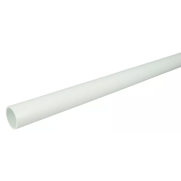 Tube PVC Batiment à Coller NF Nicoll EU2HW Blanc 2 m, ⌀50mm