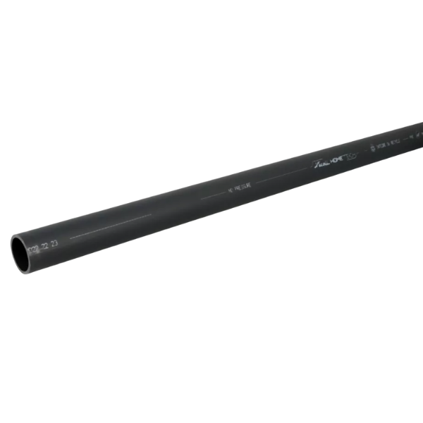 Tube PVC Batiment à Coller NF Nicoll Hometech® Anthracite 2m, ⌀40mm