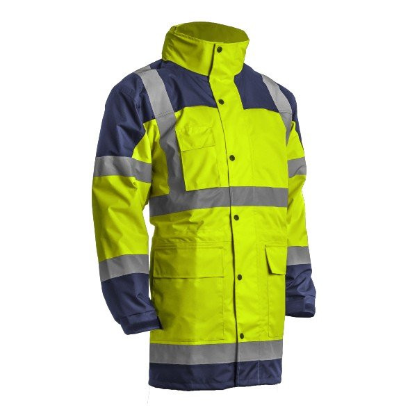 Veste de Pluie Haute Visibilité Coverguard Hydra Jaune Fluo