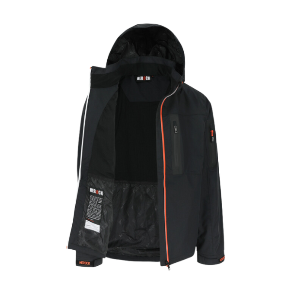 Veste De Pluie Technique Herock Aspen Pour Homme - Imperméable 5000 Mm, Respirante, Coupe-vent - Capuche Réglable, Poches Multiples