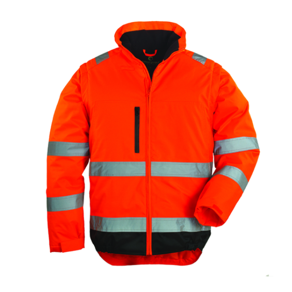 Veste de Travail Haute Visibilité 2-en-1 Coverguard Hi-Way Orange