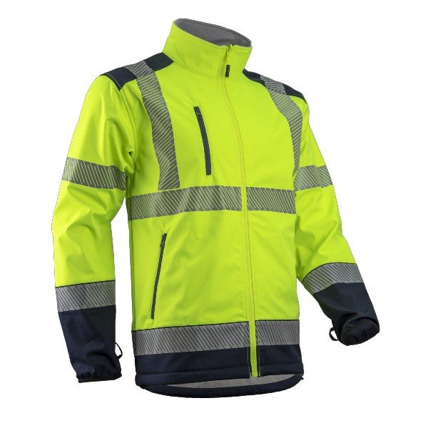 Veste de Travail Softshell Coverguard Kazan Jaune Fluo