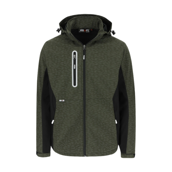 Veste Softshell Herock Flexor Kaki Noir materiauxnet