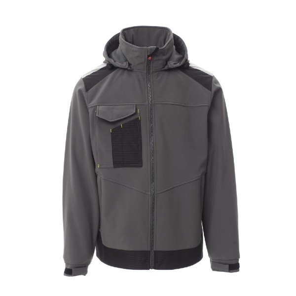 Veste Softshell Payper Performer 2.0 Fumée/Noir